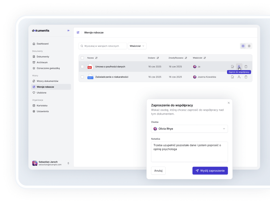 Wsparcie całego zespołu